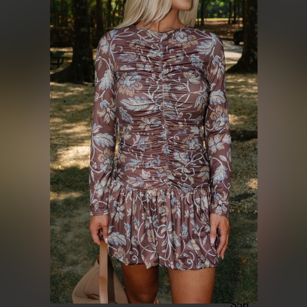 TheseThree Brown Riggins Dress